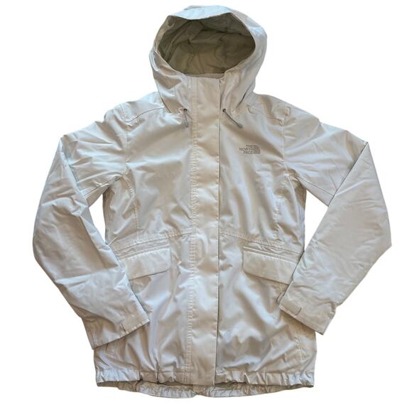 The North Face 3-in-1 Jacket Womans Size Small White Monarch Triclimate *FLAW* - Picture 1 of 16